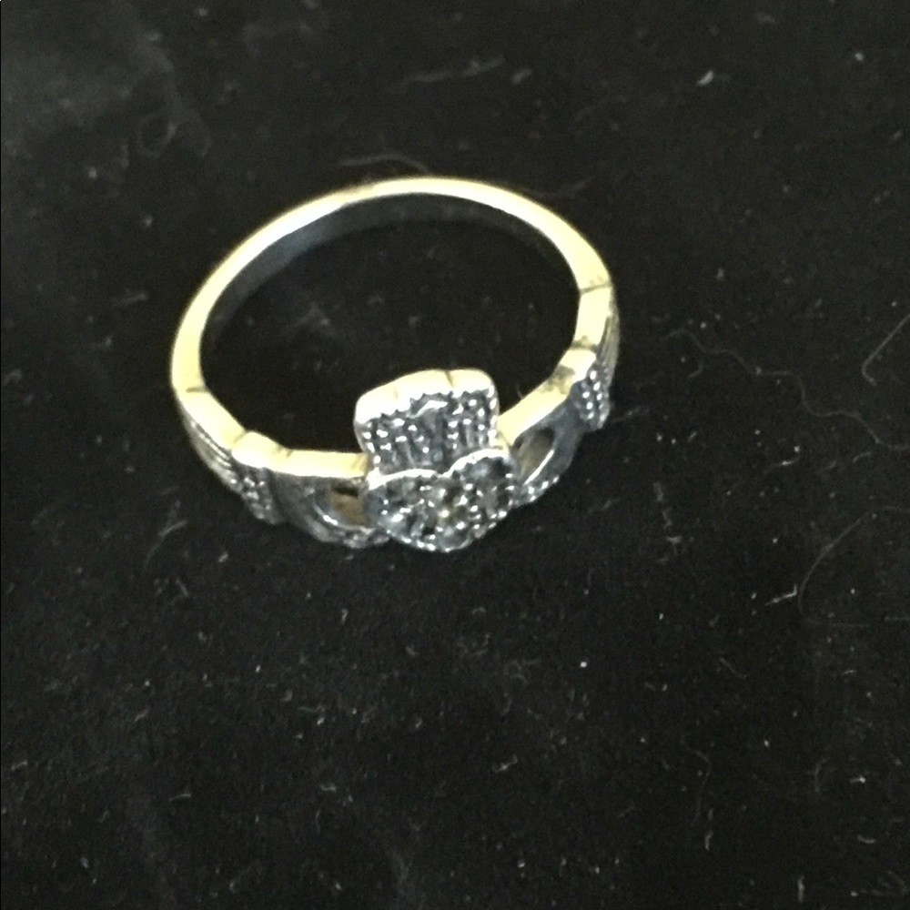 Sterling Silver Claddagh Ring - Size 6